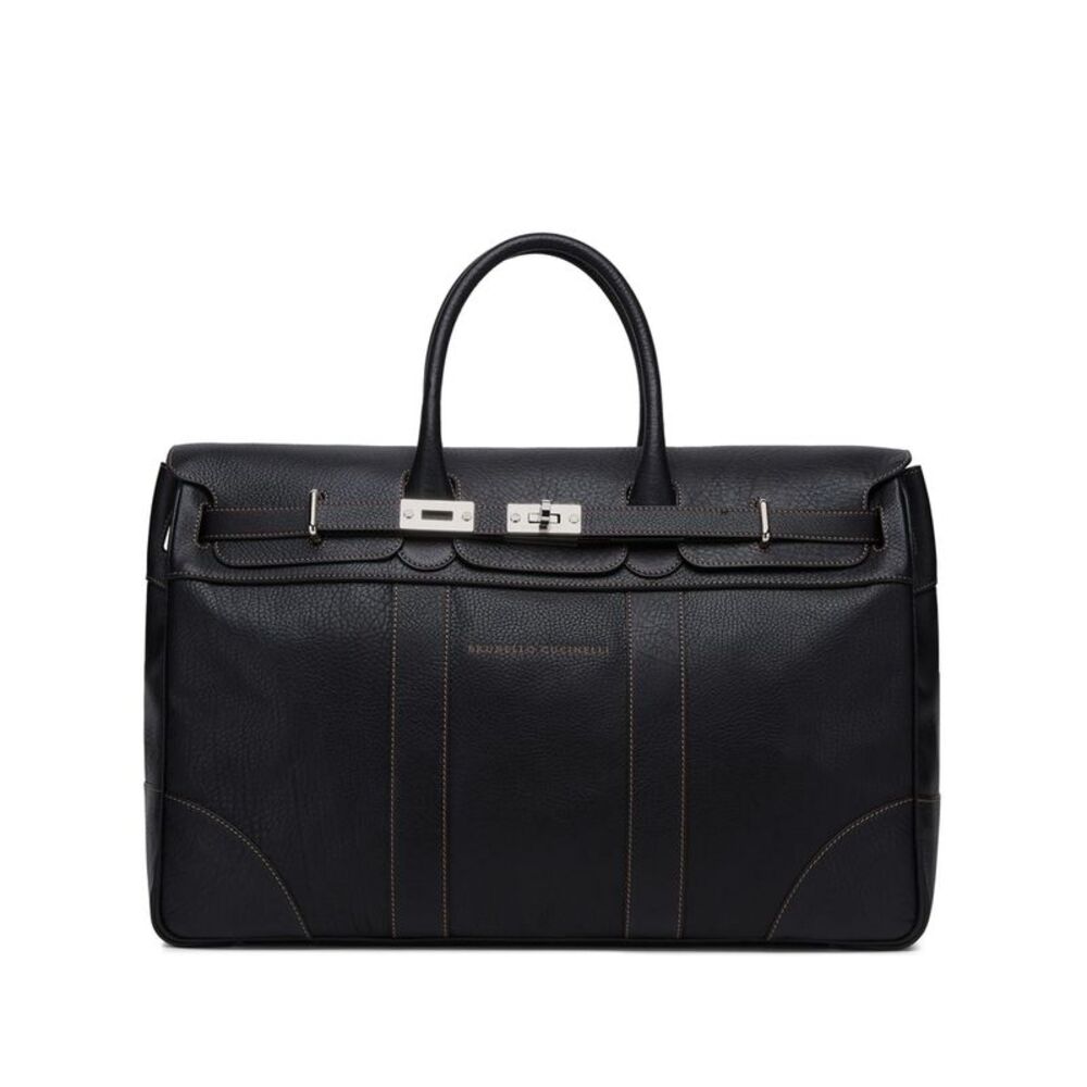 Brunello Cucinelli Black Luggage & Holdalls Men